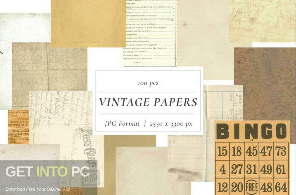CreativeMarket – Vintage Paper Textures Mega Pack