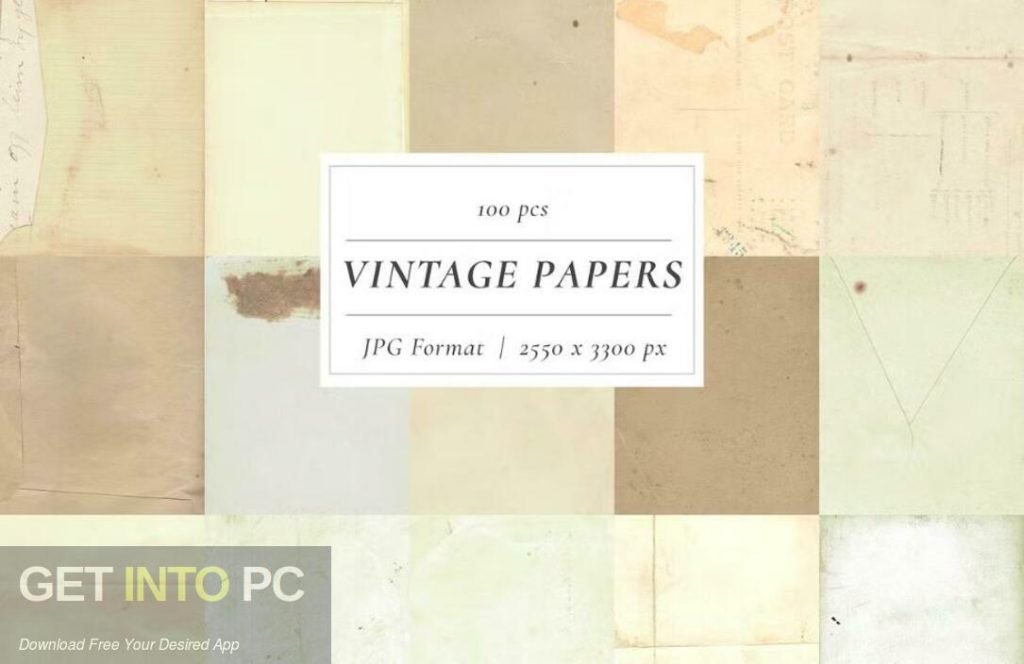 CreativeMarket – Vintage Paper Textures Mega Pack