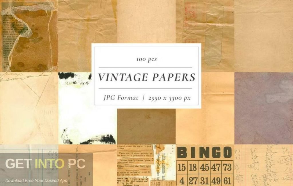 CreativeMarket – Vintage Paper Textures Mega Pack