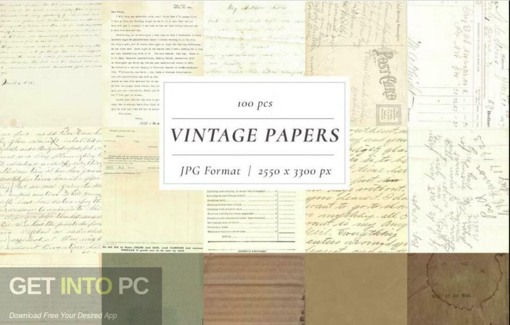 CreativeMarket – Vintage Paper Textures Mega Pack