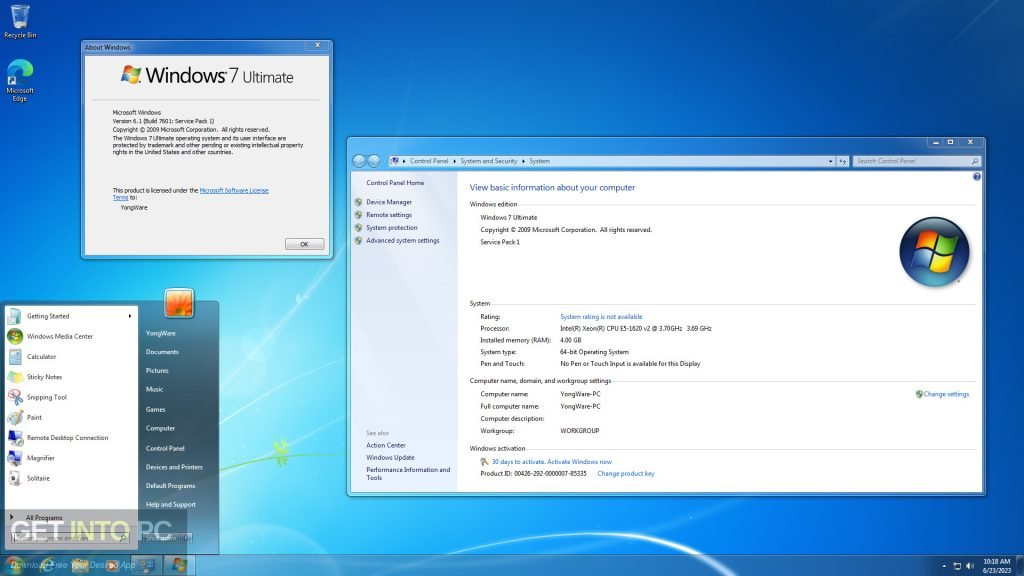 Windows 7 Ultimate SP1