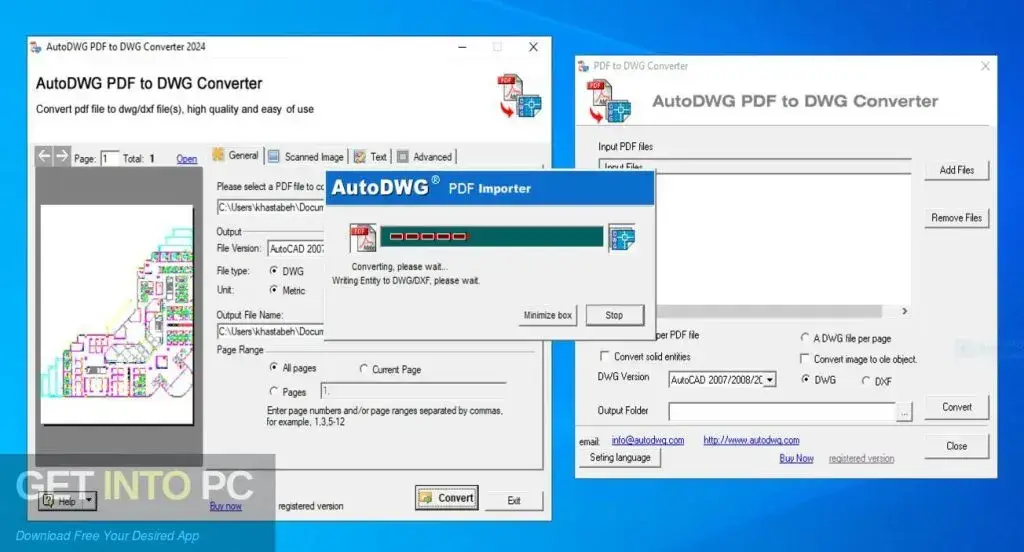 AutoDWG PDF to DWG Converter Pro 2026