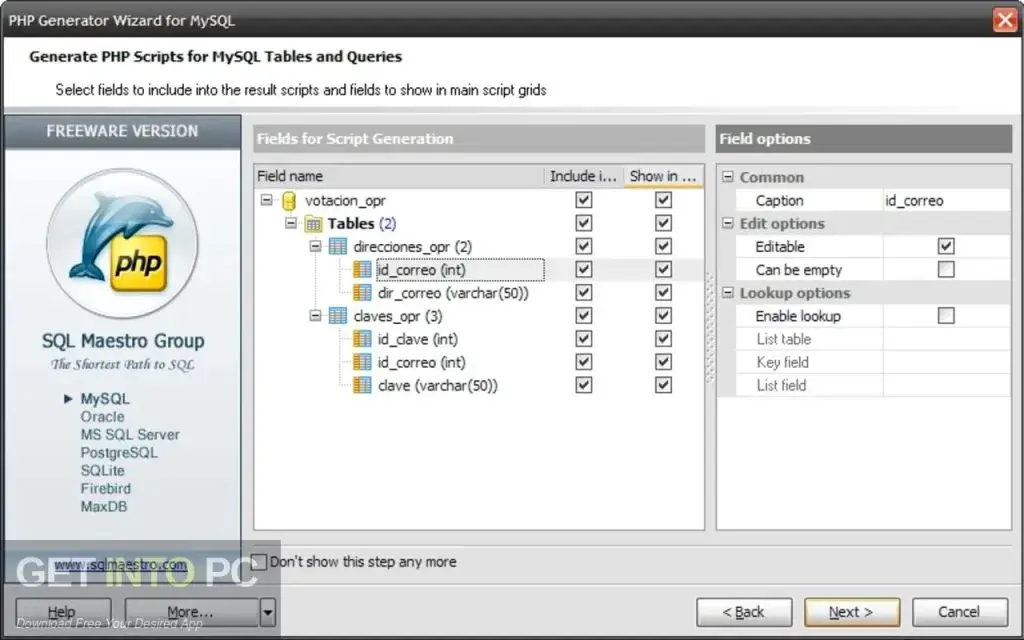 PHP Generator for MySQL Professional 2026